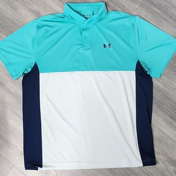 Under Armour Shirt Mens 2XL Playoff Polo Golf Athletic Performance Loose Fit - Picture 1 of 7